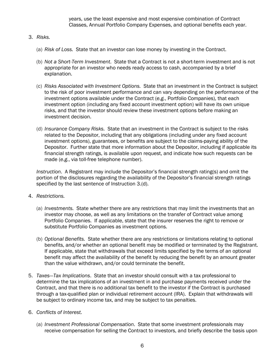 SEC Form 2125 (N-4) Registration Statement of Separate Accounts Organized as Unit Investment Trusts, Page 17