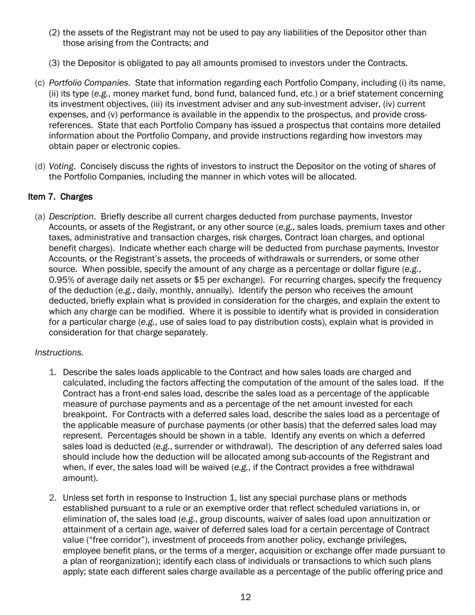 SEC Form 2125 (N-4) Registration Statement of Separate Accounts Organized as Unit Investment Trusts, Page 23