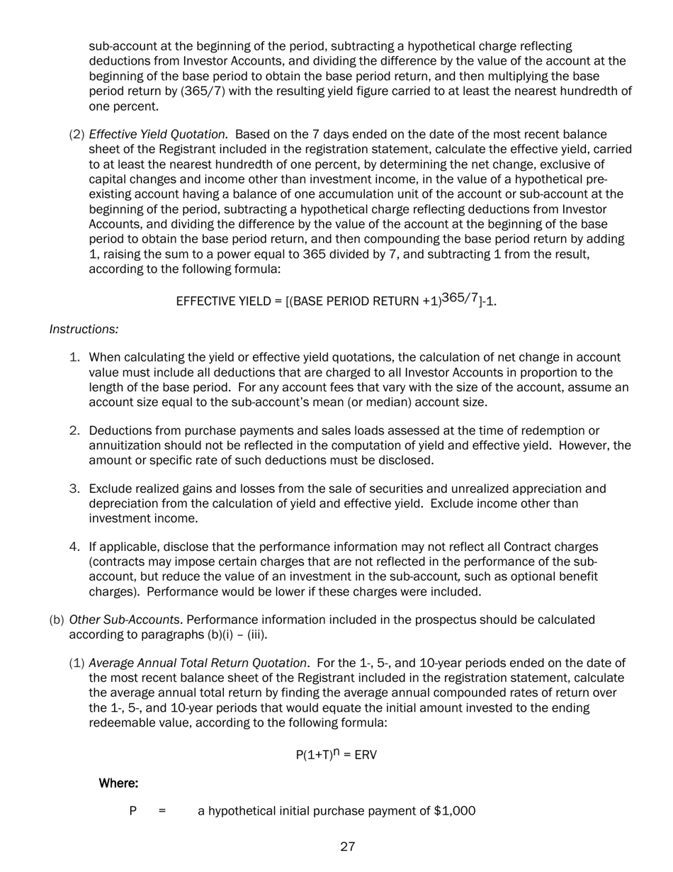 SEC Form 2125 (N-4) Registration Statement of Separate Accounts Organized as Unit Investment Trusts, Page 38