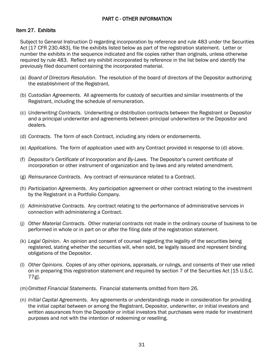 SEC Form 2125 (N-4) Registration Statement of Separate Accounts Organized as Unit Investment Trusts, Page 42