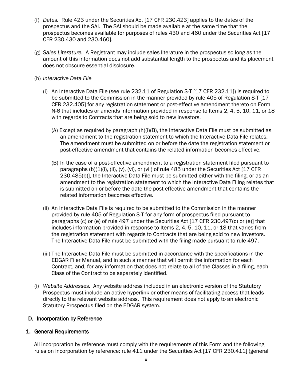 SEC Form 2567 (N-6) Registration Statement for Separate Accounts Organized as Unit Investment Trusts That Offer Variable Life Insurance Policies, Page 10
