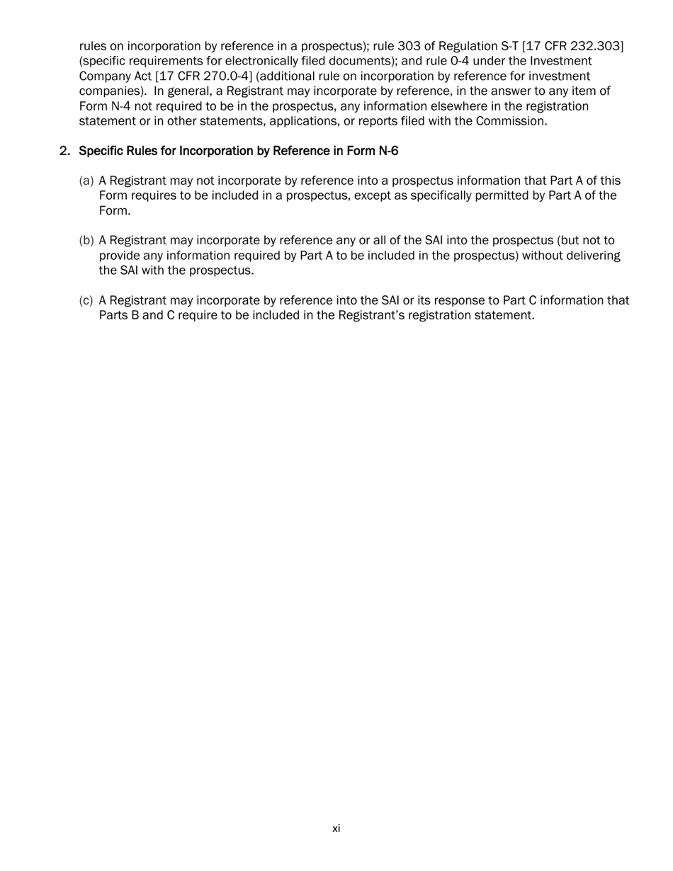 SEC Form 2567 (N-6) Registration Statement for Separate Accounts Organized as Unit Investment Trusts That Offer Variable Life Insurance Policies, Page 11