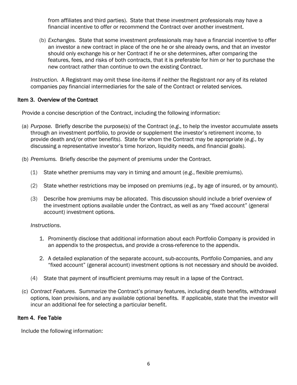 SEC Form 2567 (N-6) Registration Statement for Separate Accounts Organized as Unit Investment Trusts That Offer Variable Life Insurance Policies, Page 17