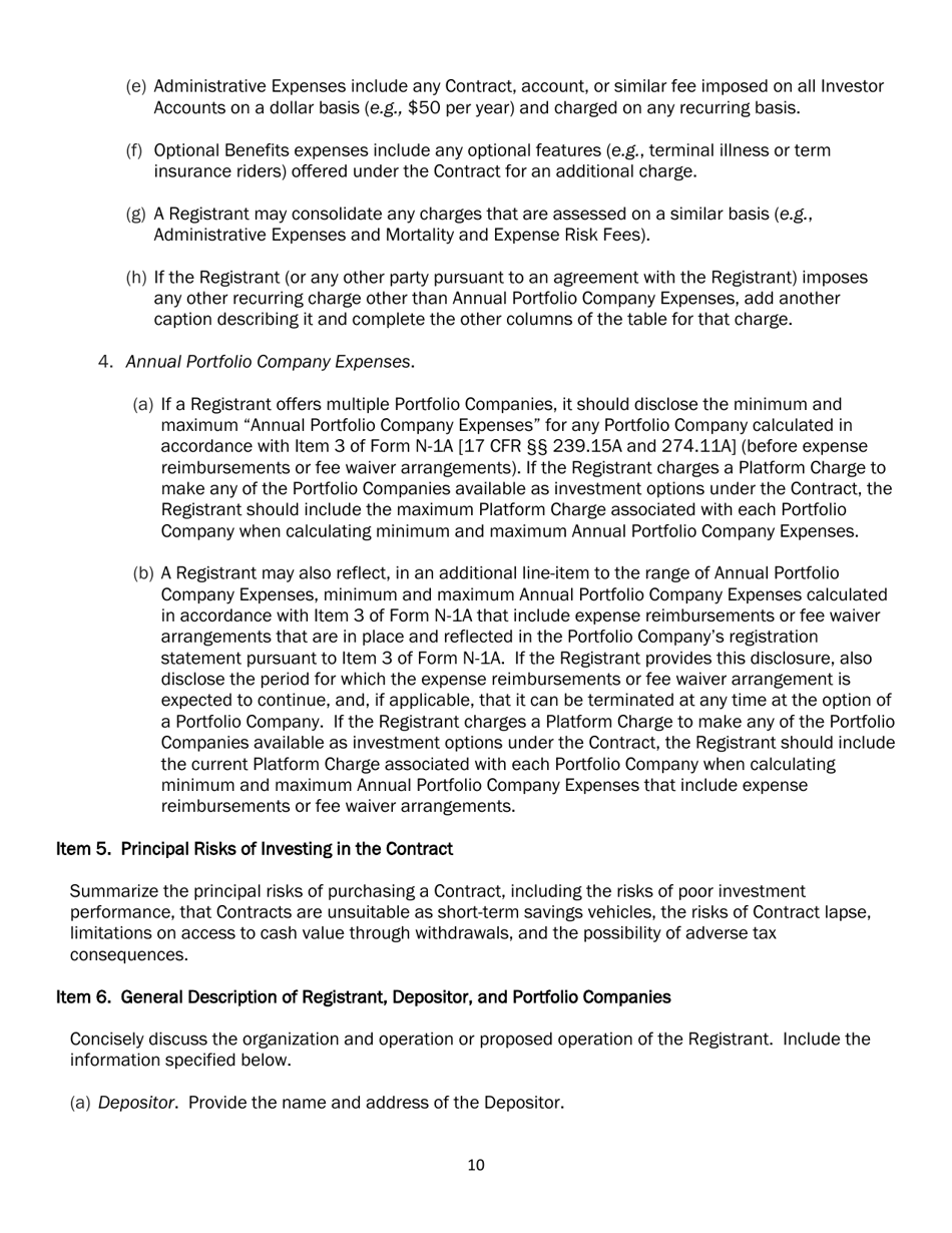 SEC Form 2567 (N-6) Registration Statement for Separate Accounts Organized as Unit Investment Trusts That Offer Variable Life Insurance Policies, Page 21