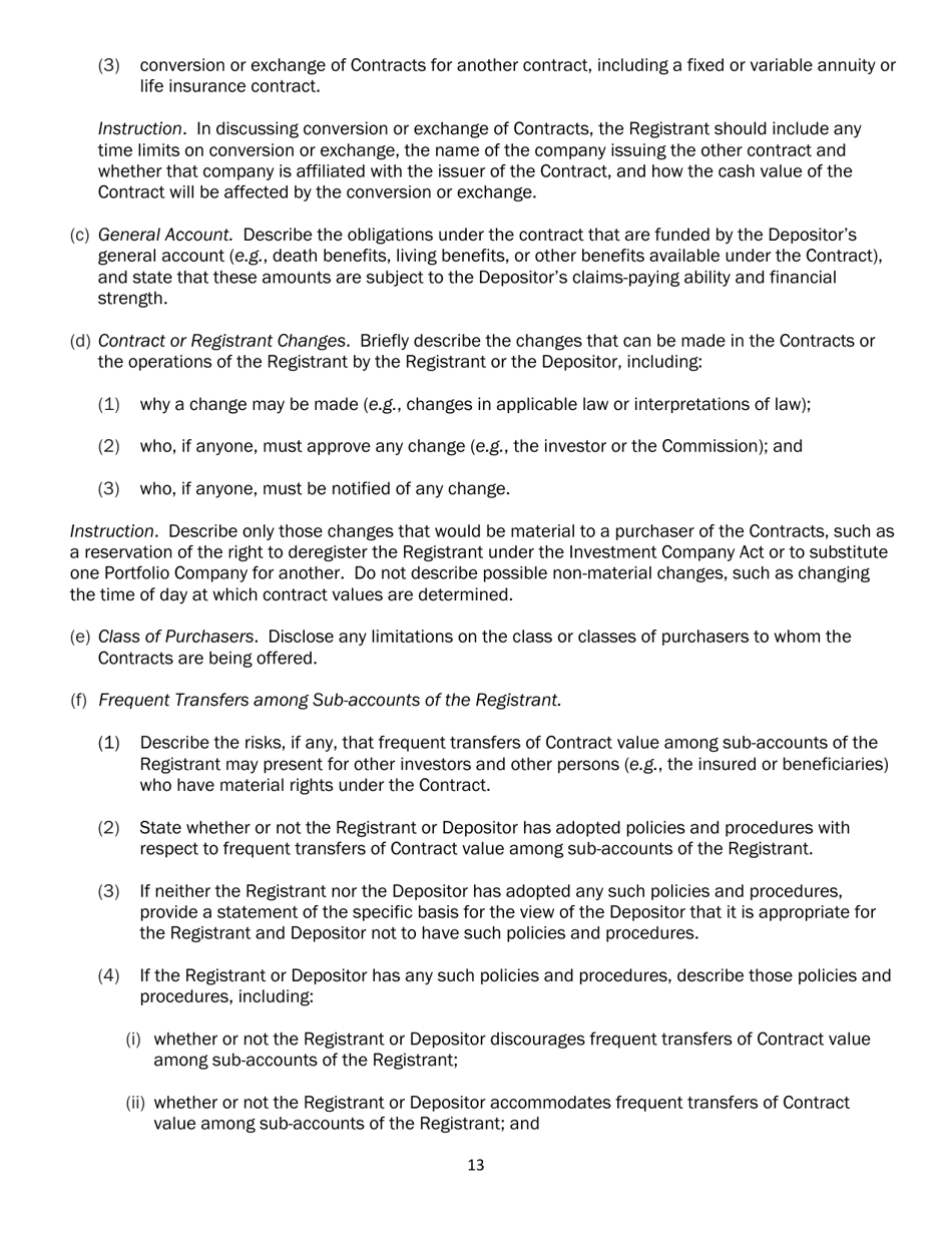 SEC Form 2567 (N-6) Registration Statement for Separate Accounts Organized as Unit Investment Trusts That Offer Variable Life Insurance Policies, Page 24
