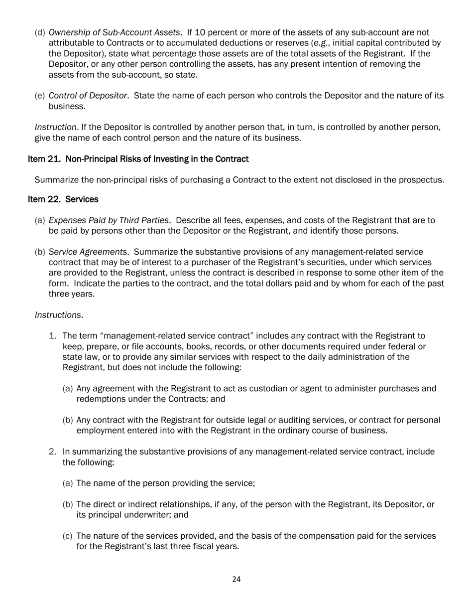 SEC Form 2567 (N-6) Registration Statement for Separate Accounts Organized as Unit Investment Trusts That Offer Variable Life Insurance Policies, Page 35