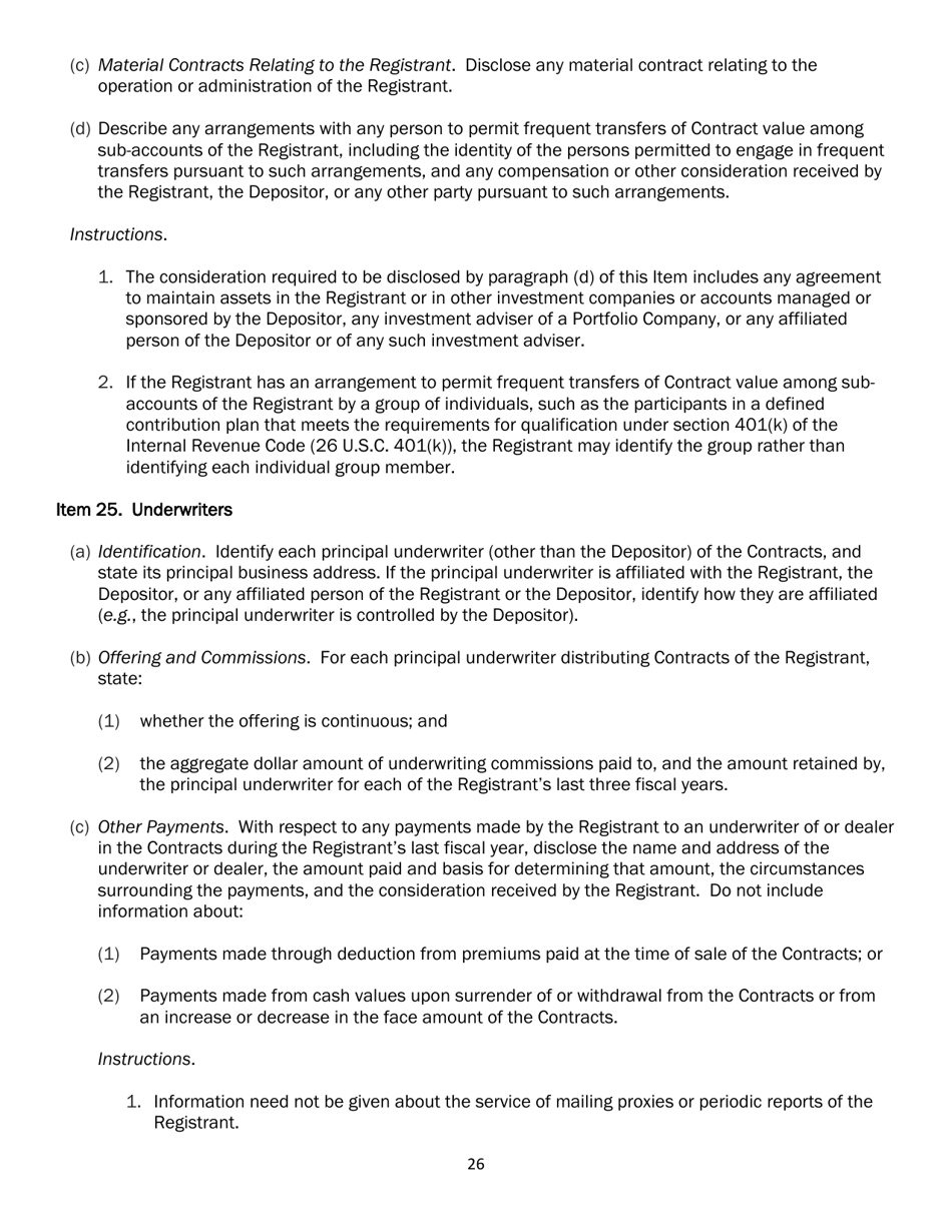 SEC Form 2567 (N-6) Registration Statement for Separate Accounts Organized as Unit Investment Trusts That Offer Variable Life Insurance Policies, Page 37