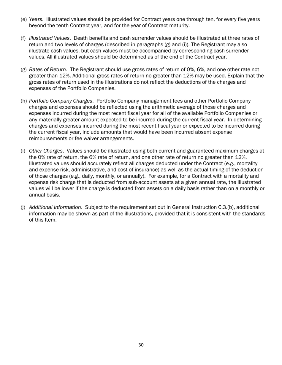 SEC Form 2567 (N-6) Registration Statement for Separate Accounts Organized as Unit Investment Trusts That Offer Variable Life Insurance Policies, Page 41