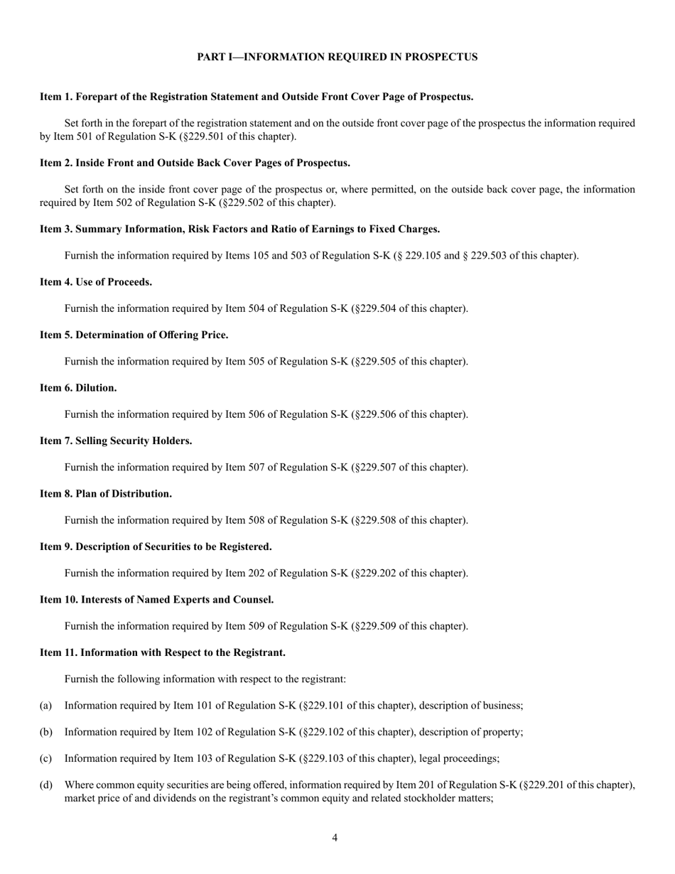 SEC Form 870 (S-1) Registration Statement Under the Securities Act of 1933, Page 4