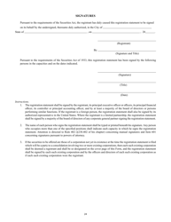 SEC Form 2077 (S-4) Registration Statement Under the Securities Act of 1933, Page 24