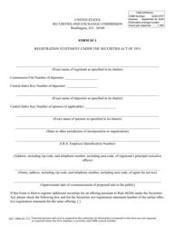Document preview: SEC Form 2908 (SF-1) Registration Statement Under the Securities Act of 1933
