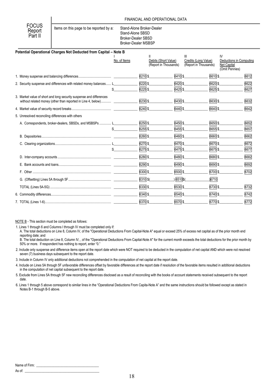 SEC Form 1695 (X-17A-5) Part II - Fill Out, Sign Online and Download ...