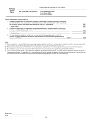 SEC Form 1695 (X-17A-5) Part II Focus Report (Financial and Operational Combined Uniform Single Report), Page 20