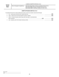 SEC Form 1695 (X-17A-5) Part II Focus Report (Financial and Operational Combined Uniform Single Report), Page 22