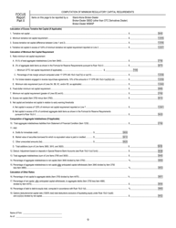 SEC Form 1695 (X-17A-5) Part II Focus Report (Financial and Operational Combined Uniform Single Report), Page 9