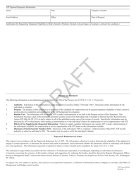 ATF Form 8620.69 Request for Temporary Eligibility to Hold a Sensitive Position - Draft, Page 2