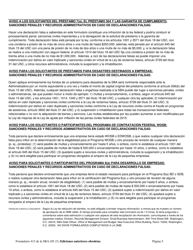 SBA Formulario 413 Declaracion Financiera Personal (Spanish), Page 5