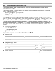 USCIS Form I-690 Supplement 1 Applicants With a Class a Tuberculosis Condition (As Defined by Health and Human Services Regulations), Page 2