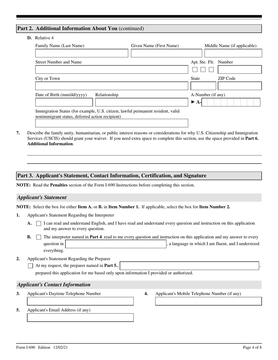 USCIS Form I-690 - Fill Out, Sign Online and Download Fillable PDF ...