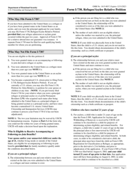 Document preview: Instructions for USCIS Form I-730 Refugee/Asylee Relative Petition