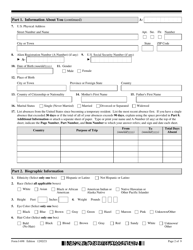 USCIS Form I-698 Application to Adjust Status From Temporary to Permanent Resident (Under Section 245a of the Ina), Page 2