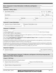 USCIS Form I-698 Application to Adjust Status From Temporary to Permanent Resident (Under Section 245a of the Ina), Page 7