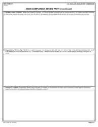 NRC Form 781 Sbcr Compliance Review, Page 2