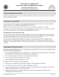 Document preview: Instructions for USCIS Form I-824 Application for Action on an Approved Application or Petition