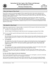 Document preview: Instructions for USCIS Form I-854A, I-854B