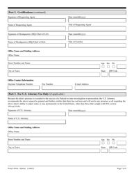 USCIS Form I-854A Inter-Agency Alien Witness and Informant Record, Page 5