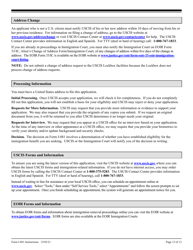 Instructions for USCIS Form I-881 Application for Suspension of Deportation or Special Rule Cancellation of Removal (Pursuant to Section 203 of Public Law 105-100, Nacara), Page 12