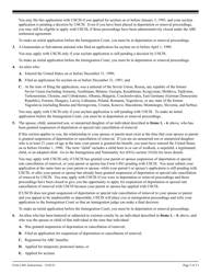 Instructions for USCIS Form I-881 Application for Suspension of Deportation or Special Rule Cancellation of Removal (Pursuant to Section 203 of Public Law 105-100, Nacara), Page 2