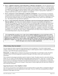 Instructions for USCIS Form I-881 Application for Suspension of Deportation or Special Rule Cancellation of Removal (Pursuant to Section 203 of Public Law 105-100, Nacara), Page 6