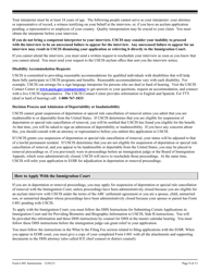 Instructions for USCIS Form I-881 Application for Suspension of Deportation or Special Rule Cancellation of Removal (Pursuant to Section 203 of Public Law 105-100, Nacara), Page 9