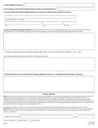 Form WH-4 Nonimmigrant Worker Information Form, Page 4