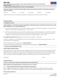 Form WH-530 Initial or Renewal Application for a Farm Labor Contractor Certificate of Registration (Application for &quot;orange Card&quot;), Page 3