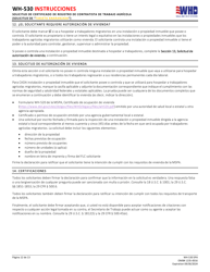 Formulario WH-530 Solicitud De Certificado De Registro De Contratista De Trabajo Agricola (Solicitud De &quot;tarjeta Anaranjada&quot;) (Spanish), Page 12
