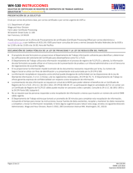Formulario WH-530 Solicitud De Certificado De Registro De Contratista De Trabajo Agricola (Solicitud De &quot;tarjeta Anaranjada&quot;) (Spanish), Page 13