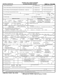 FRA Form 6180.57 Highway-Rail Grade Crossing Accident/Incident Report