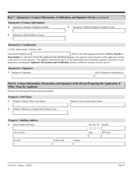 USCIS Form I-914 Application for T Nonimmigrant Status, Page 10