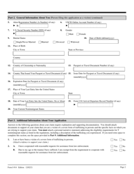 USCIS Form I-914 Application for T Nonimmigrant Status, Page 2