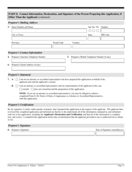 USCIS Form I-914 Supplement A Application for Family Member of T-1 Recipient, Page 11