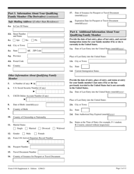 USCIS Form I-918 Supplement A Petition for Qualifying Family Member of U-1 Recipient, Page 2