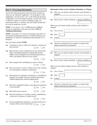 USCIS Form I-918 Supplement A Petition for Qualifying Family Member of U-1 Recipient, Page 4