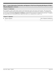 USCIS Form I-942 Request for Reduced Fee, Page 8