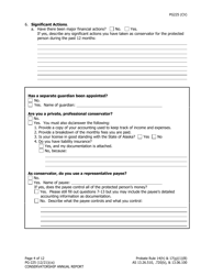 Form PG-225 Conservatorship Annual Report - Alaska, Page 5