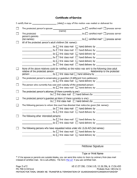 Form PG-758 Motion for Final Order Confirming Transfer and Terminating Guardianship/Conservatorship in Alaska - Alaska, Page 2