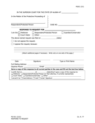 Document preview: Form PG-921 Response to Request - Alaska