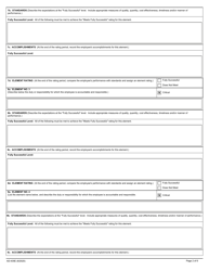 Form AD-435E Performance Plan and Appraisal for Non-supervisors, Page 2
