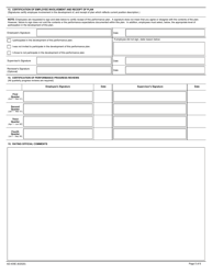 Form AD-435E Performance Plan and Appraisal for Non-supervisors, Page 5